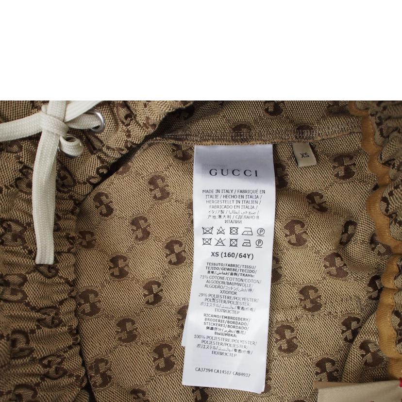 GUCCI グッチ/21SS THE NORTH FACE GG ロゴ キャンパスパンツ ショーツ パンツ ノースフェイス/644586//Aランク/78