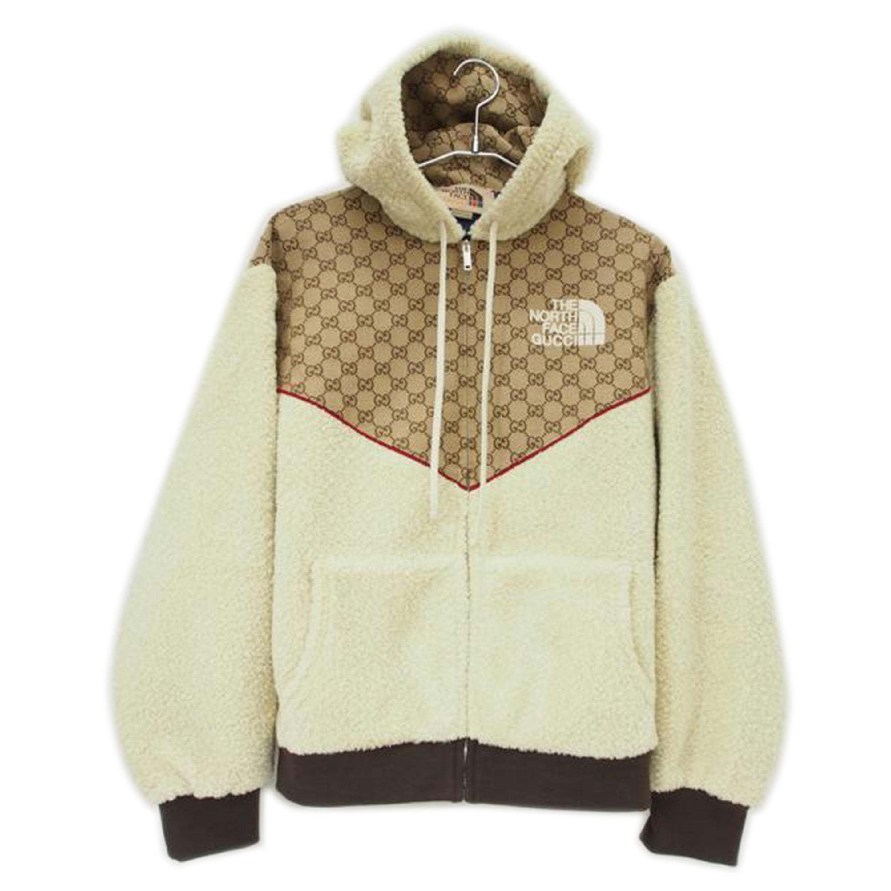 GUCCI グッチ/21SS ノースフェイス GGキャンバス シアリングジャケット ボア/644582//Aランク/78