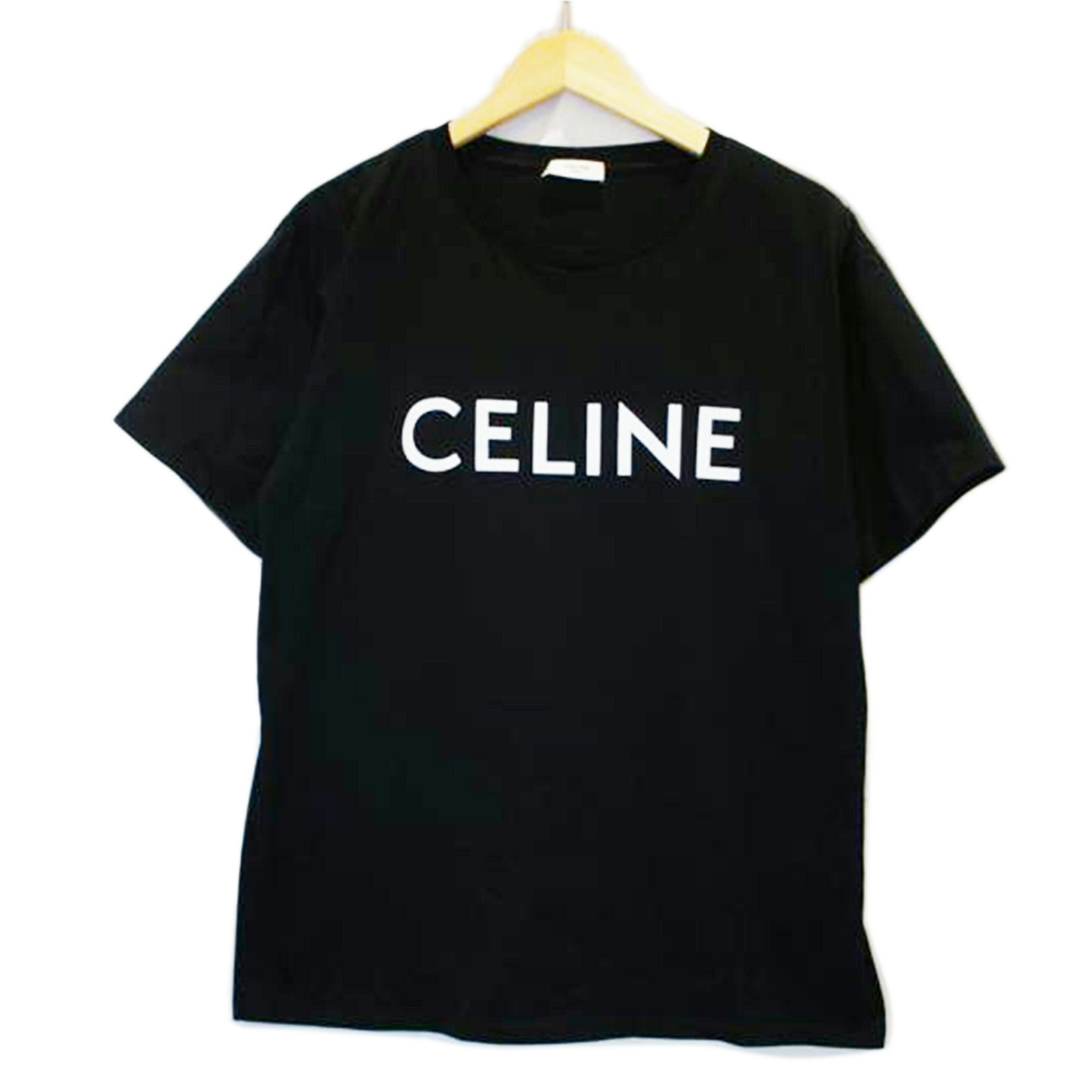 CELINE セリーヌ/ロゴルーズTシャツ BLK/WHT/2X764671Q//ABランク/94