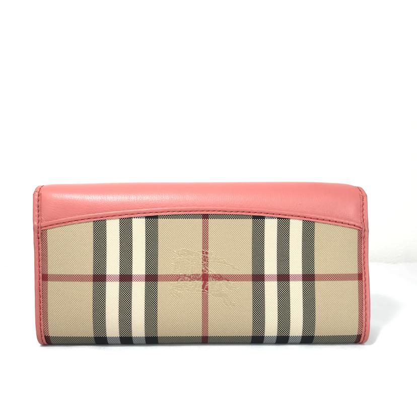 BURBERRY バーバリー/長財布 ホースフェリーチェック/コーラルピンク/3982477//SAランク/51