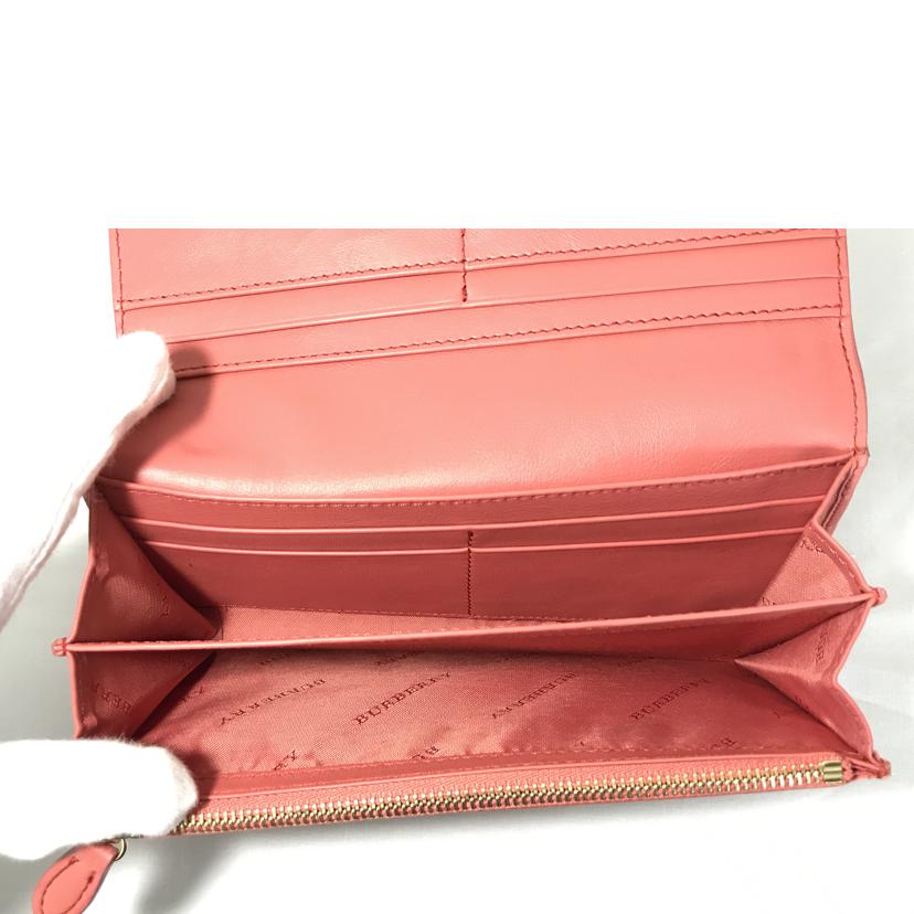 BURBERRY バーバリー/長財布 ホースフェリーチェック/コーラルピンク/3982477//SAランク/51