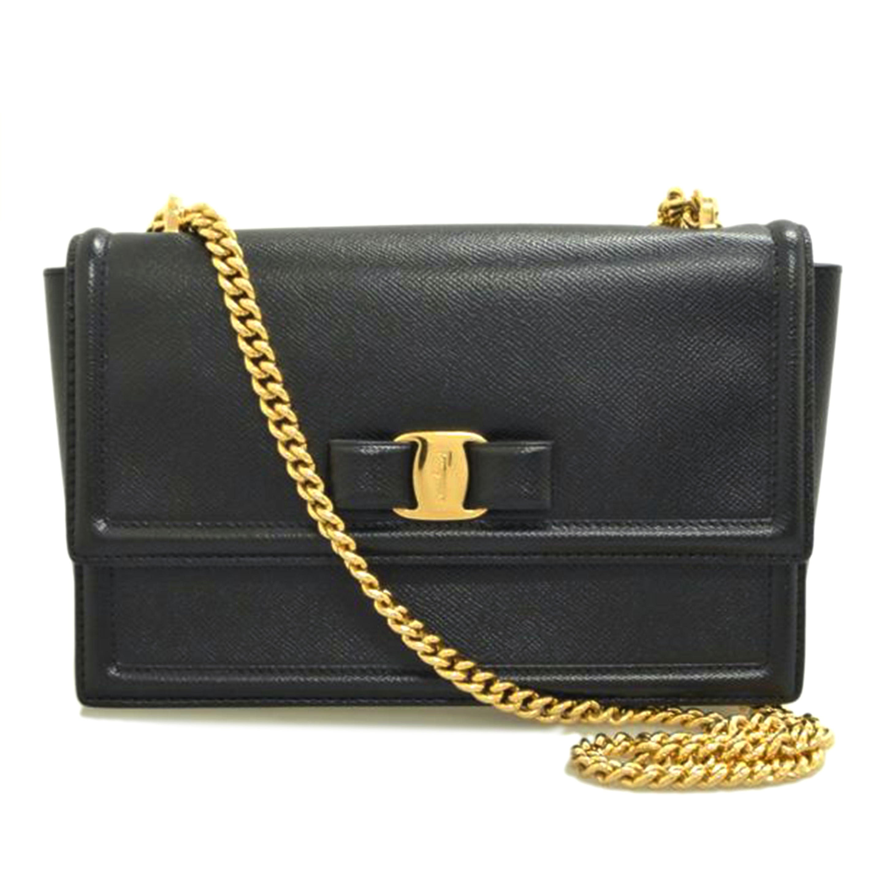 S.Ferragamo フェラガモ/チェーンショルダーバッグ/GU-21//G462/ABランク/87