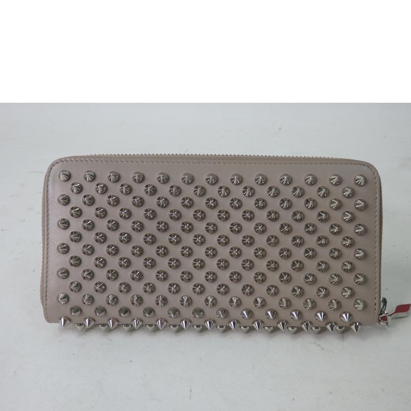 Christian louboutin クリスチャン ルブタン/パネトーネ/スタッズ/ラウンドファスナー長財布//Aランク/84