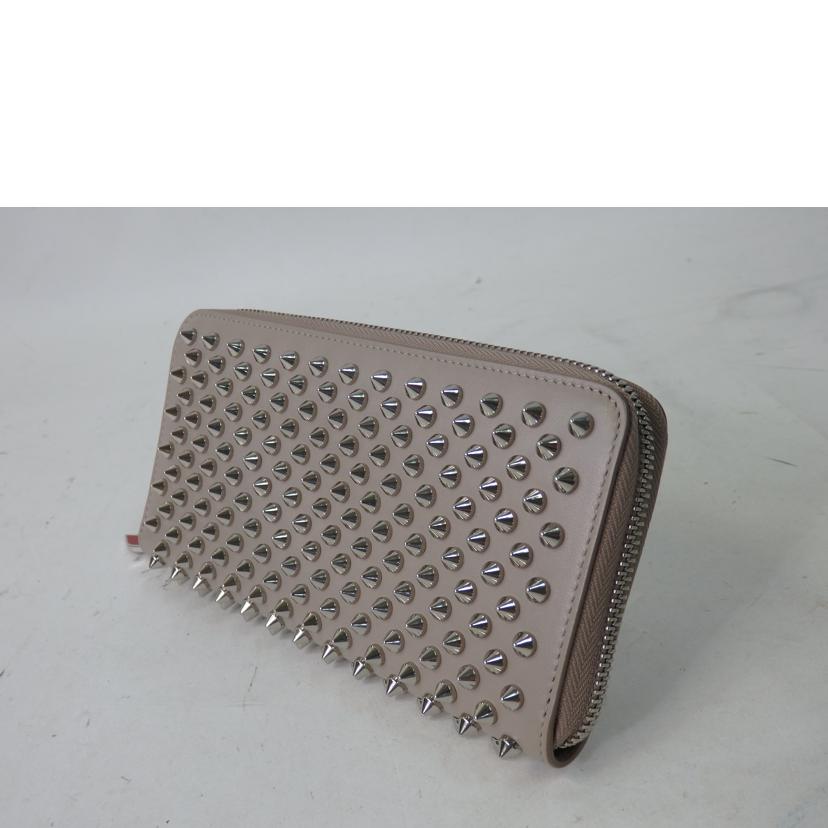 Christian louboutin クリスチャン ルブタン/パネトーネ/スタッズ/ラウンドファスナー長財布//Aランク/84