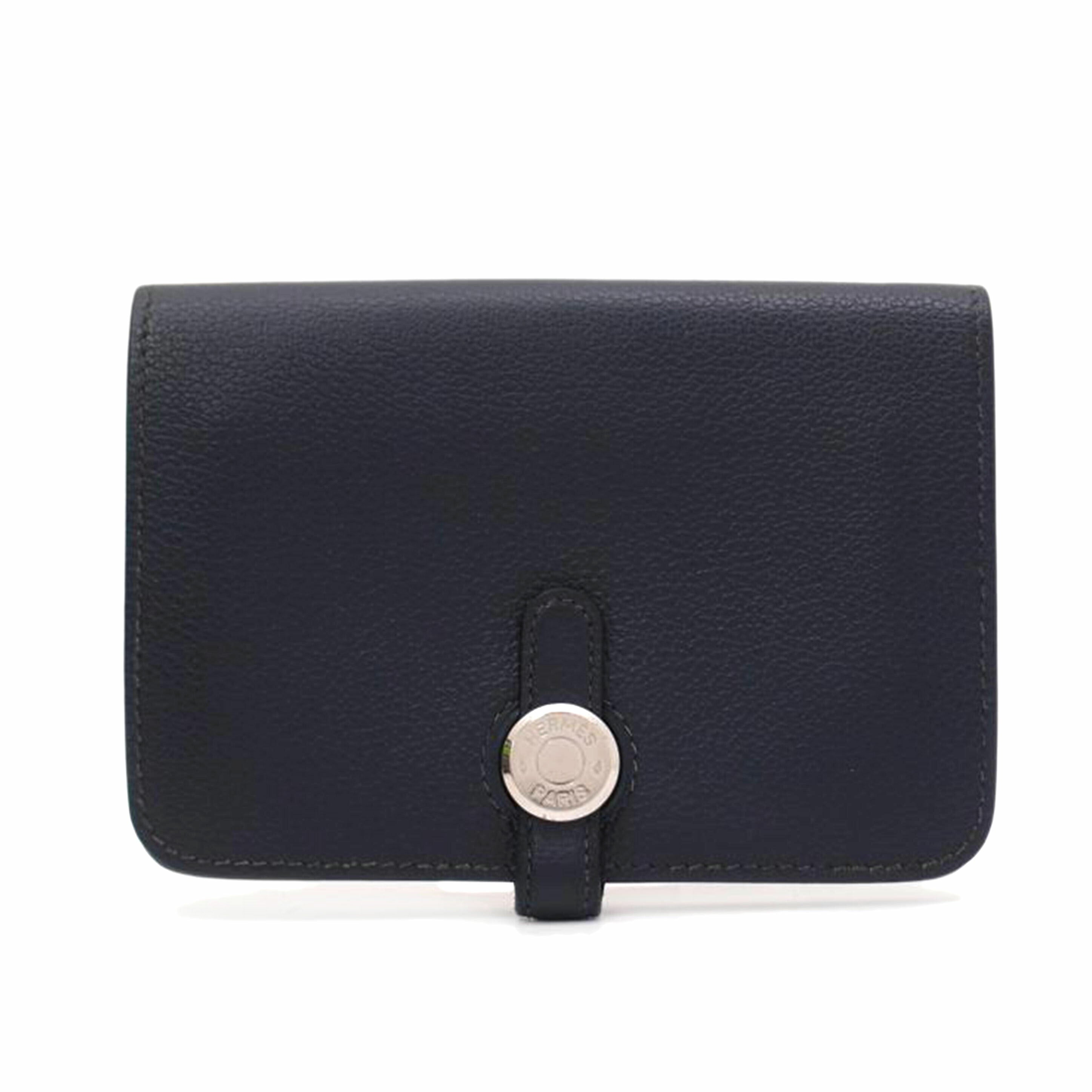 HERMES エルメス 財布 二つ折り 小銭入れ 2020年製 レザー 濃紺 /ドゴンコンパクト/エバーカラー/ブルーサフィール//Y刻印(2020)/ABランク/69