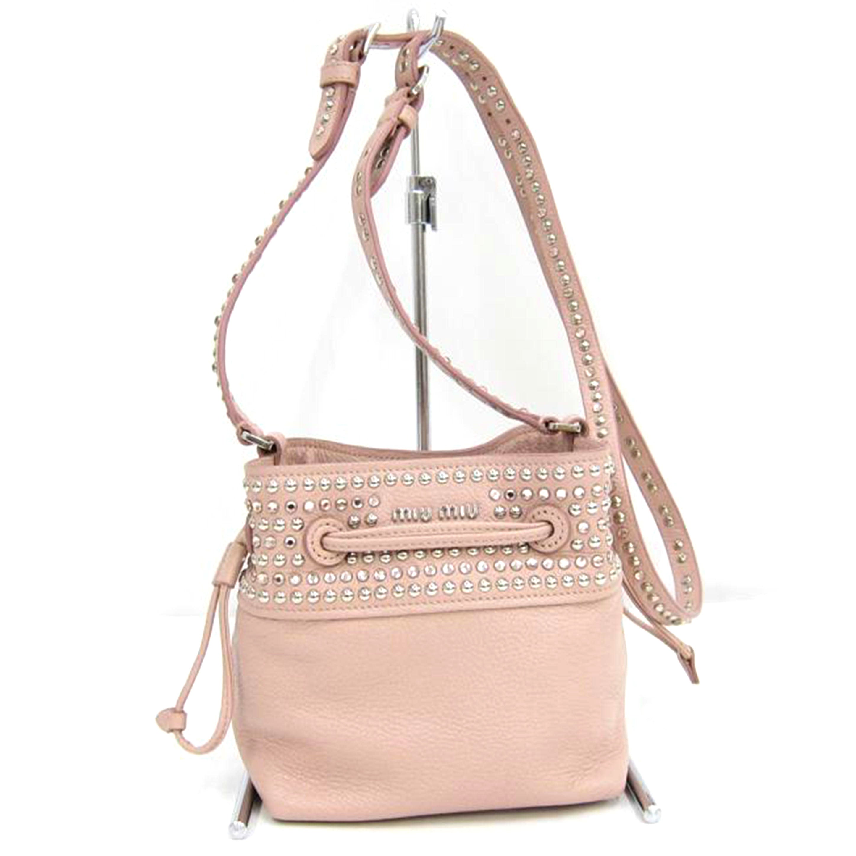 MIUMIU ミューミュー/レザー巾着ショルダー//Aランク/82