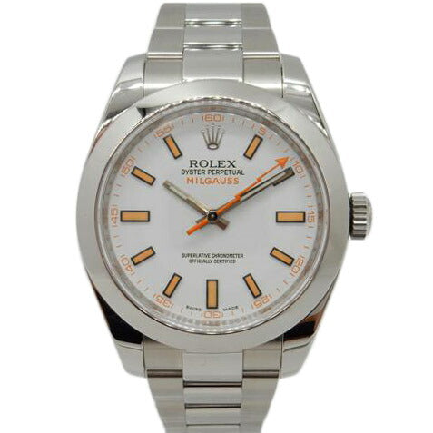 ROLEX ロレックス/ミルガウス・ホワイト/V番/116400//V857309/Aランク/02