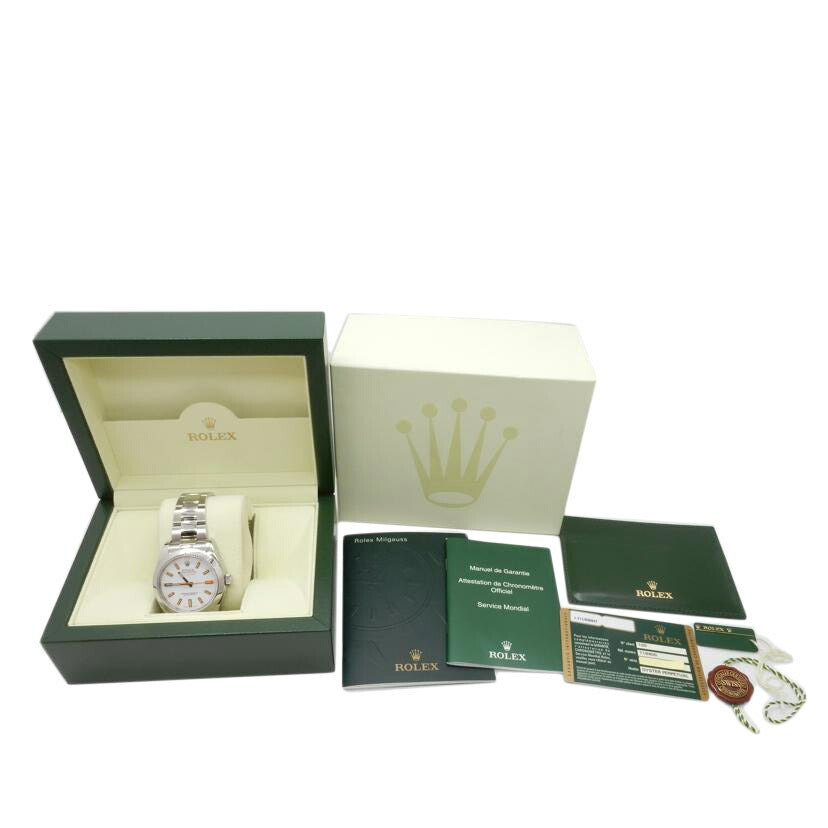 ROLEX ロレックス/ミルガウス・ホワイト/V番/116400//V857309/Aランク/02