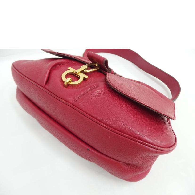 S.Ferragamo フェラガモ/ガンチーニレザーショルダー//EY-21 5832/Bランク/82