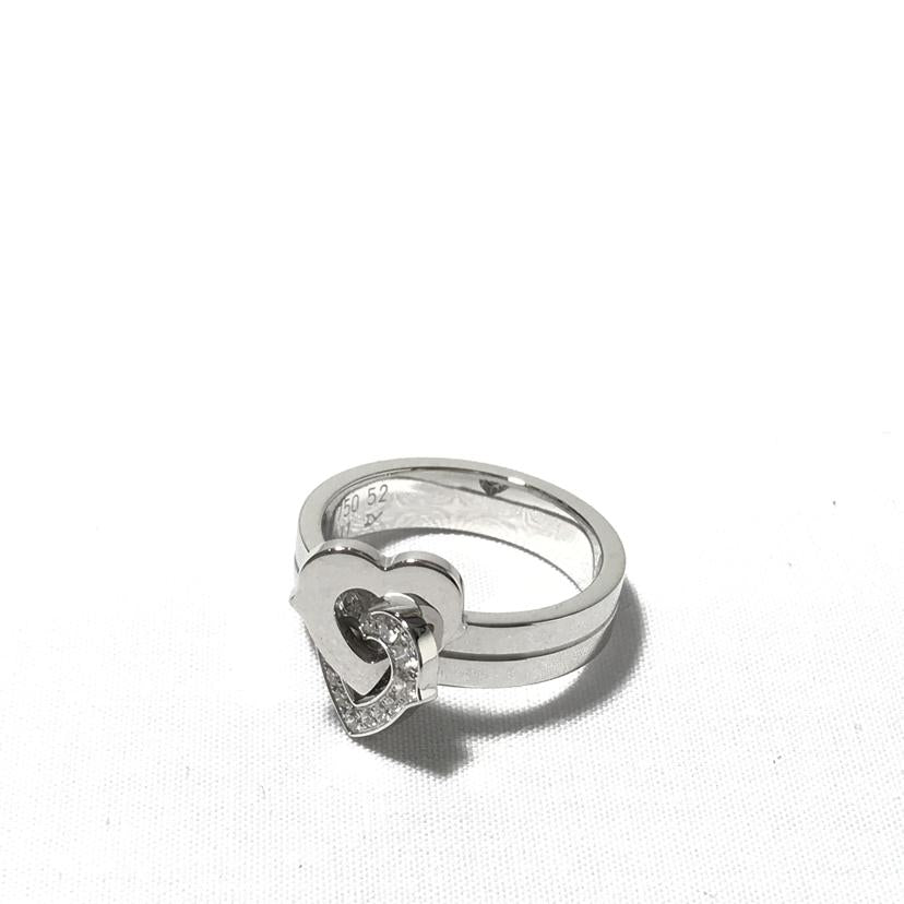 Cartier カルティエ/ダブルハートリング ダイヤ入り//PH0011/ABランク/51