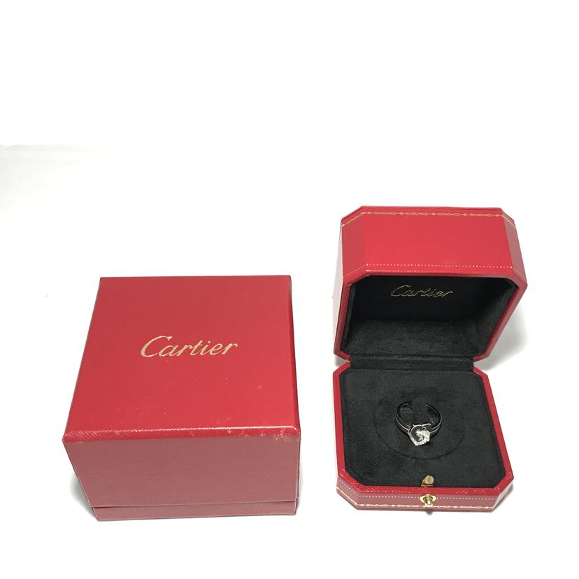 Cartier カルティエ/ダブルハートリング ダイヤ入り//PH0011/ABランク/51