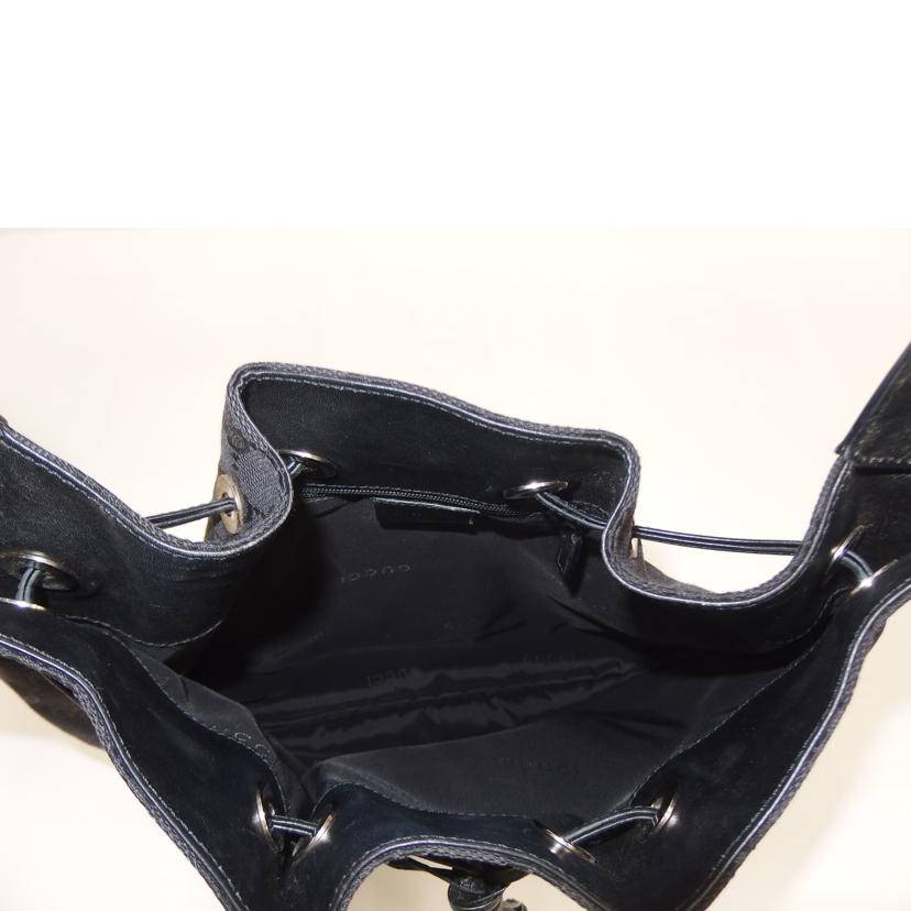 GUCCI グッチ/GGキャンバスバンブーワンショルダー/黒/001.4033//200047/ABランク/82