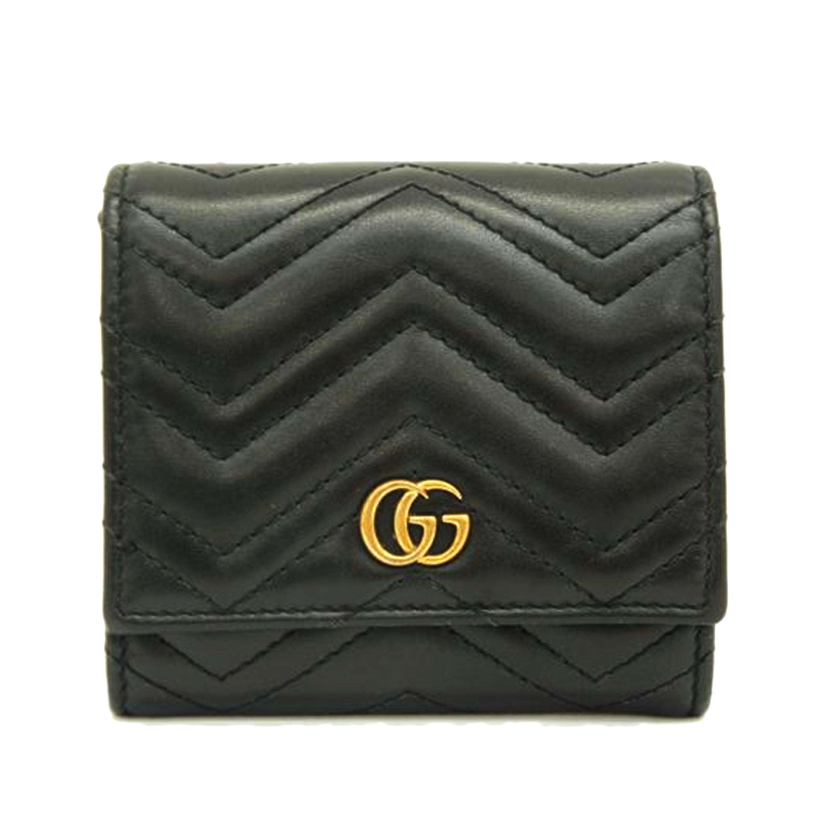 GUCCI グッチ/GGマーモントコンパクトウォレット/598629//2149/Bランク/05
