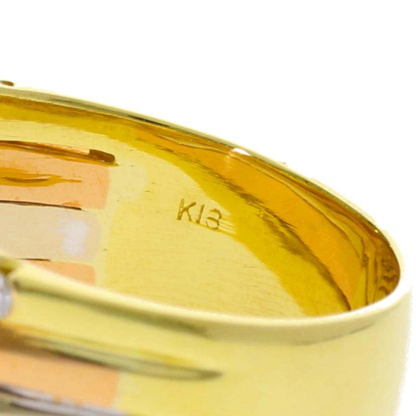 K18/K18スリーカラーダイヤR0.31/#15/11.3//0.31/Aランク/75