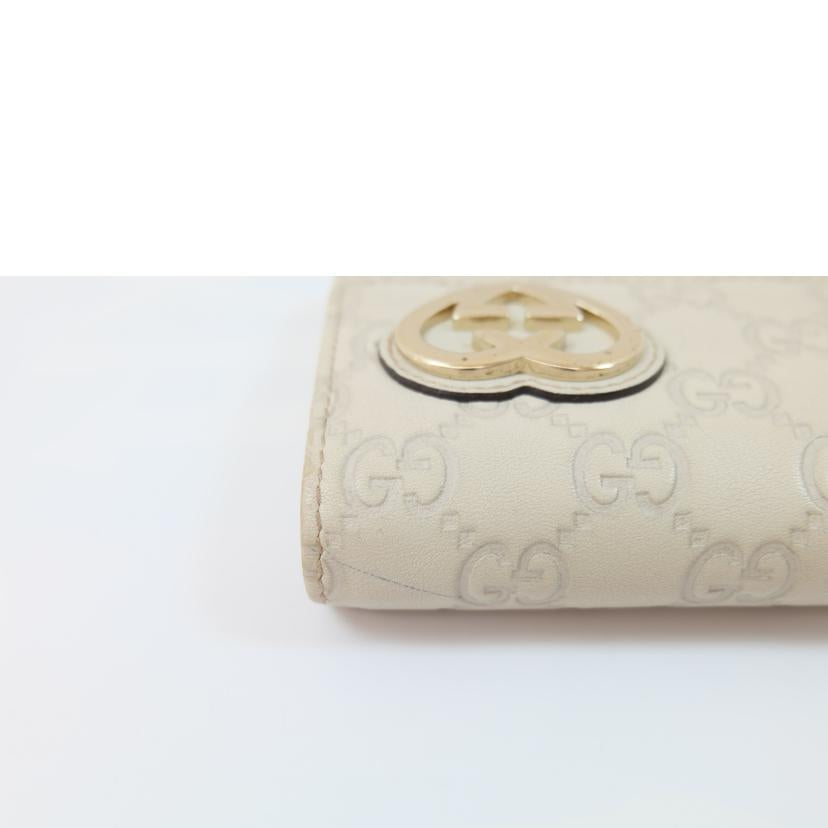 GUCCI グッチ/シマレザーラブリーハート二つ折長財布/251861//0959/Bランク/71