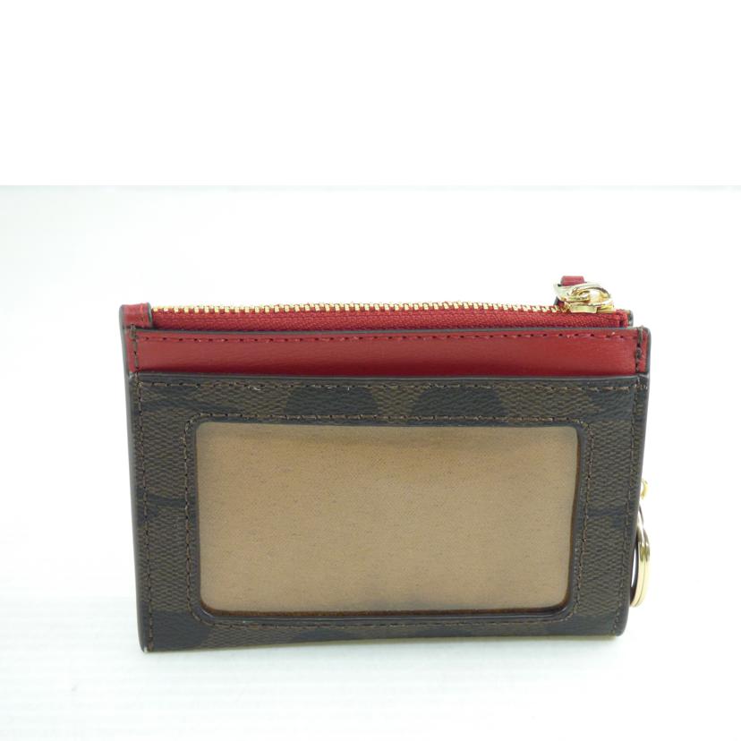 COACH コーチ/シグネチャーPVCキーリング付コイン/カードケース/88208//M22**/Aランク/64