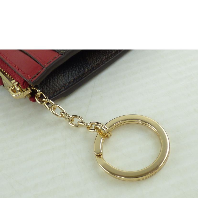 COACH コーチ/シグネチャーPVCキーリング付コイン/カードケース/88208//M22**/Aランク/64