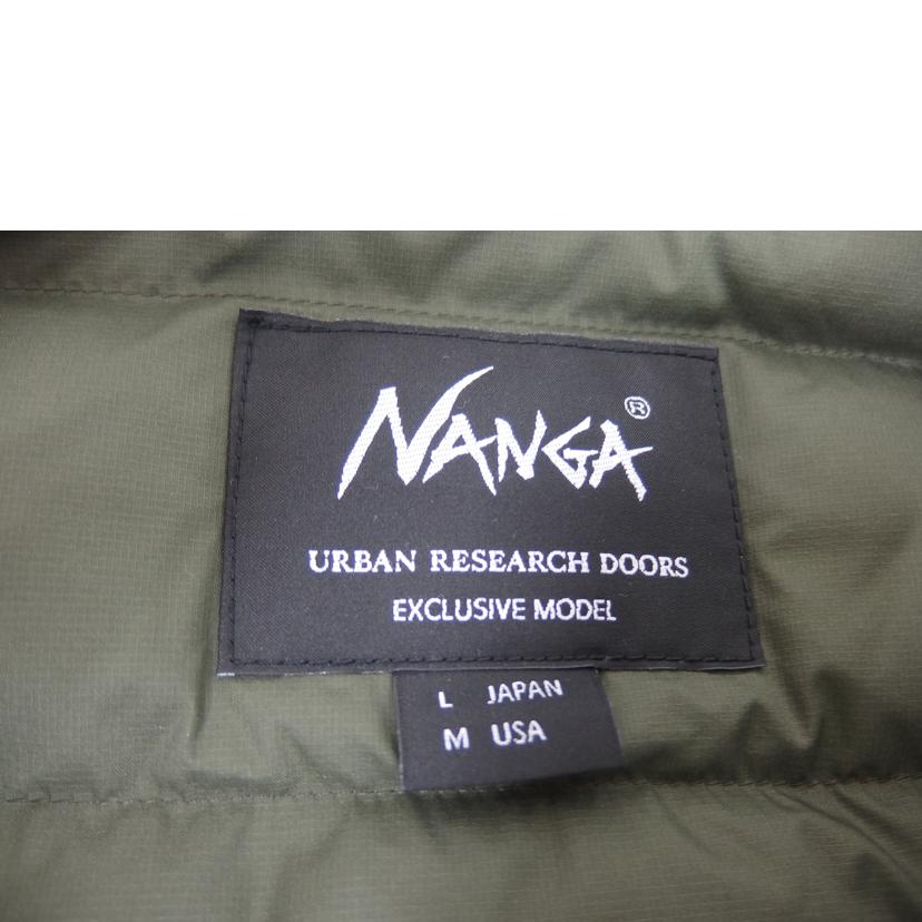 NANGA ナンガ/ノーカラーダウンジャケット/ナイロン/カーキ/DR27-17A702//ABランク/82