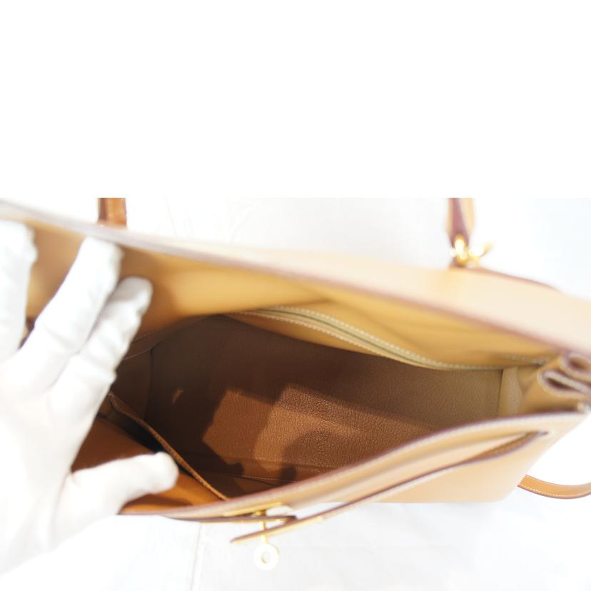 HERMES エルメス/ケリー35/スイフト/ナチュラル//□G刻/ABランク/93