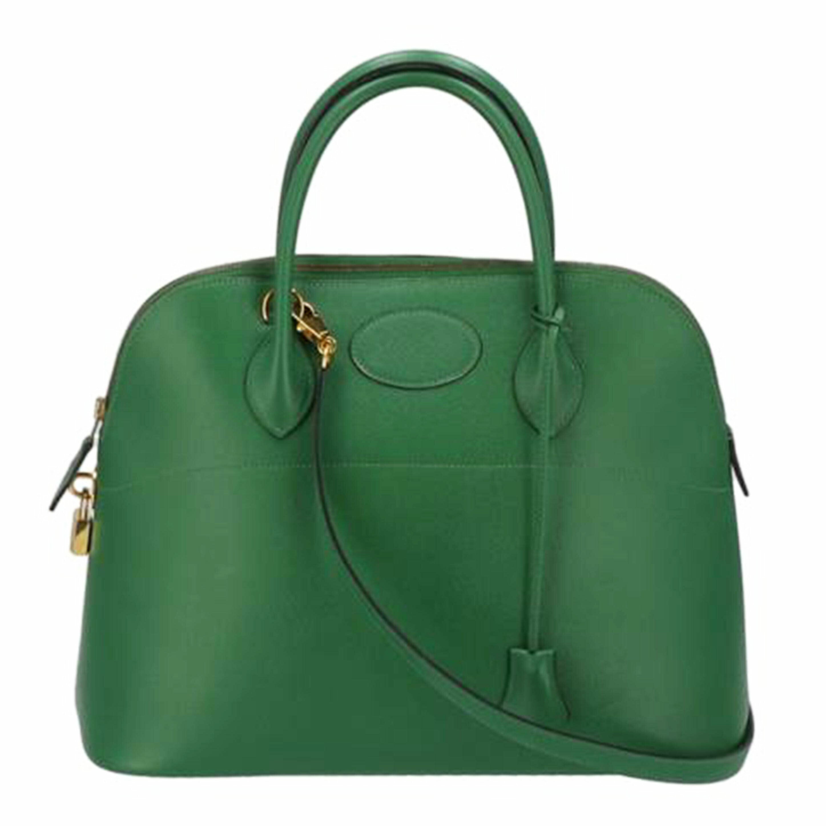 HERMES エルメス/ボリード35/クシュベル/グリーン/GD金具//○Y刻印 0C/ABランク/75
