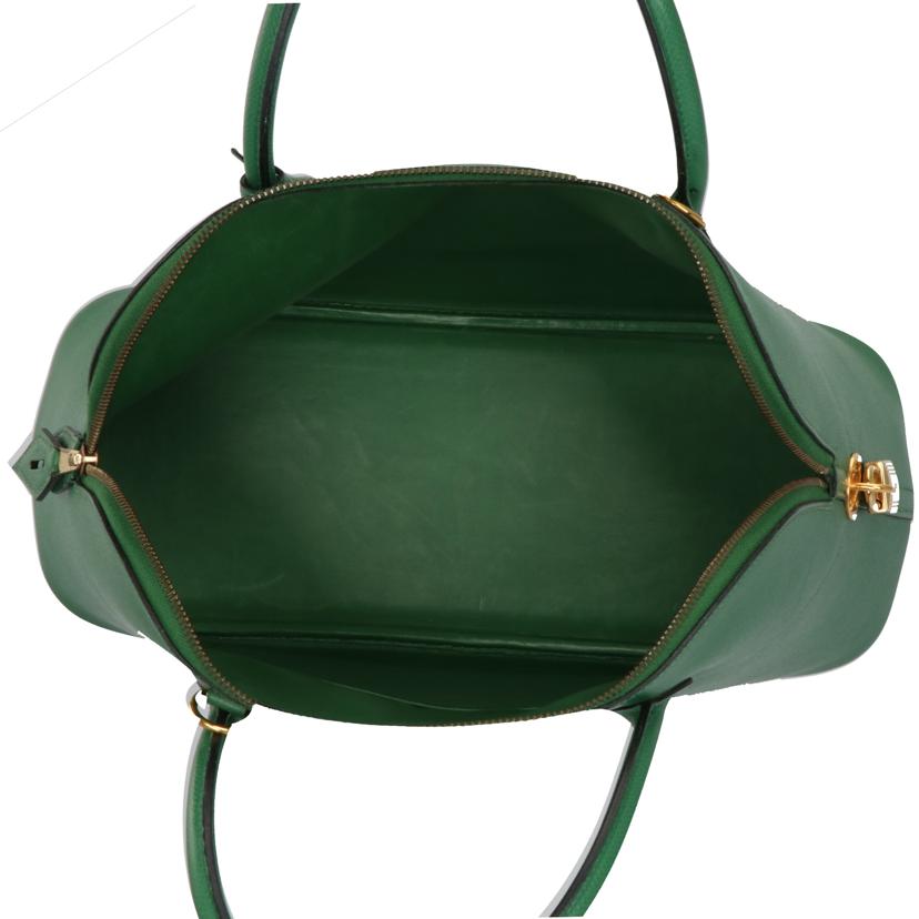 HERMES エルメス/ボリード35/クシュベル/グリーン/GD金具//○Y刻印 0C/ABランク/75