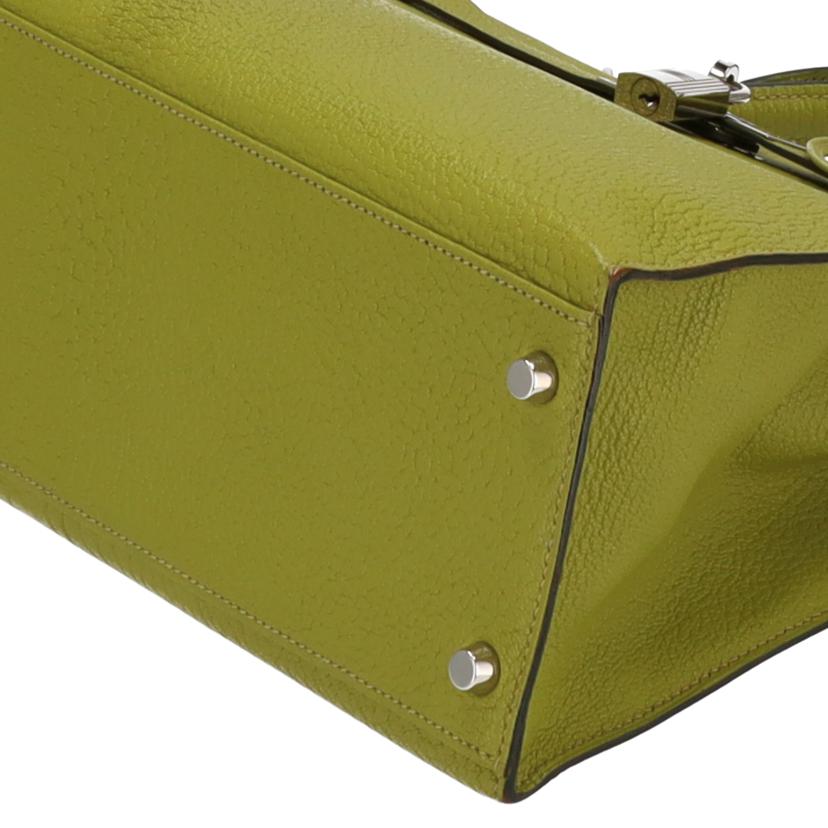 HERMES エルメス/ケリー32/トゴ/アニスグリーン/SV金具//□I刻/Aランク/75
