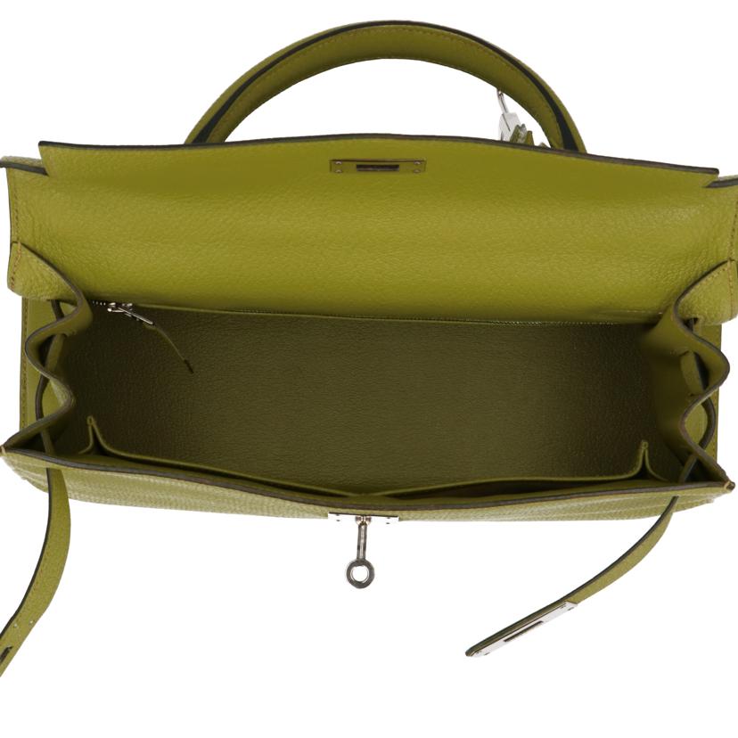 HERMES エルメス/ケリー32/トゴ/アニスグリーン/SV金具//□I刻/Aランク/75