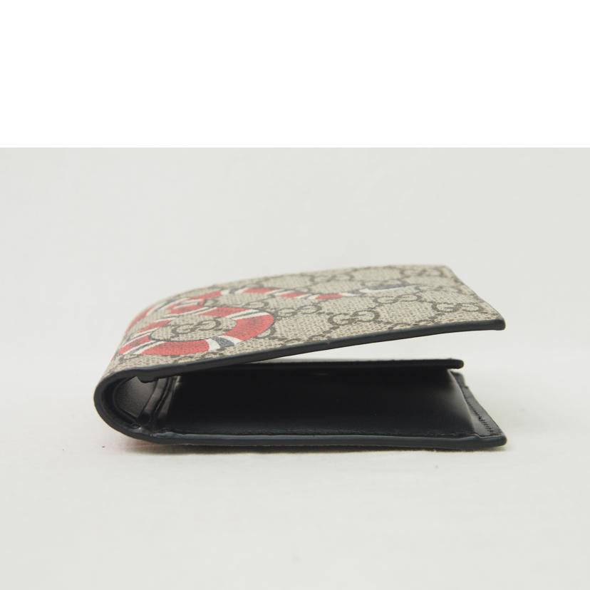 GUCCI グッチ/GGスプリーム/スネークプリント/2つ折り財布/451266//2778/ABランク/78