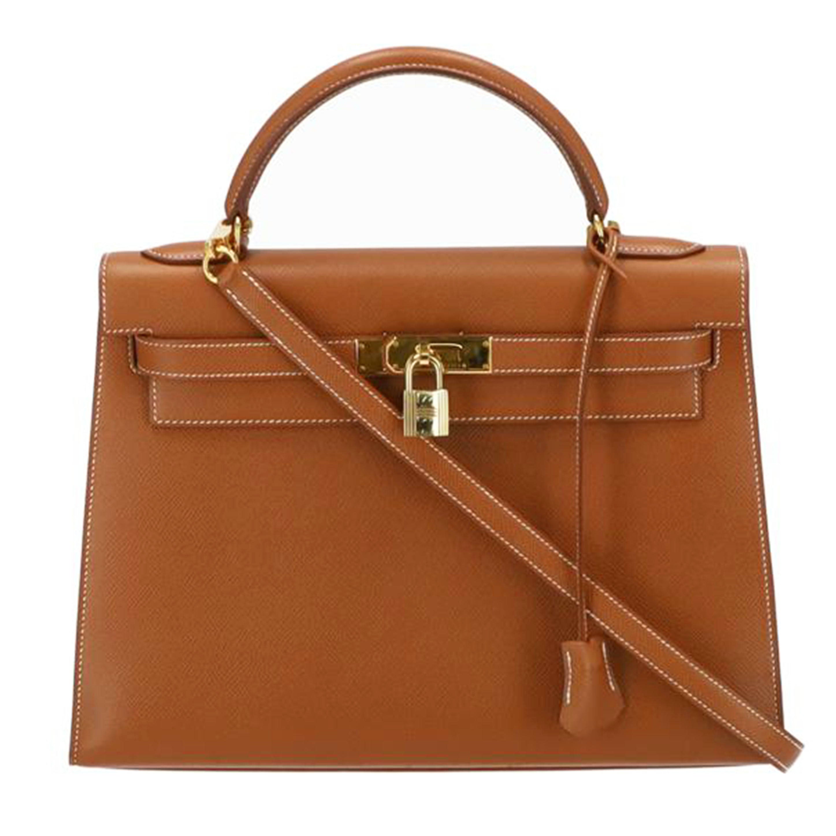 HERMES エルメス/ケリー32/クシュベル/ゴールド/GD金具//○Z刻 20C/Aランク/75