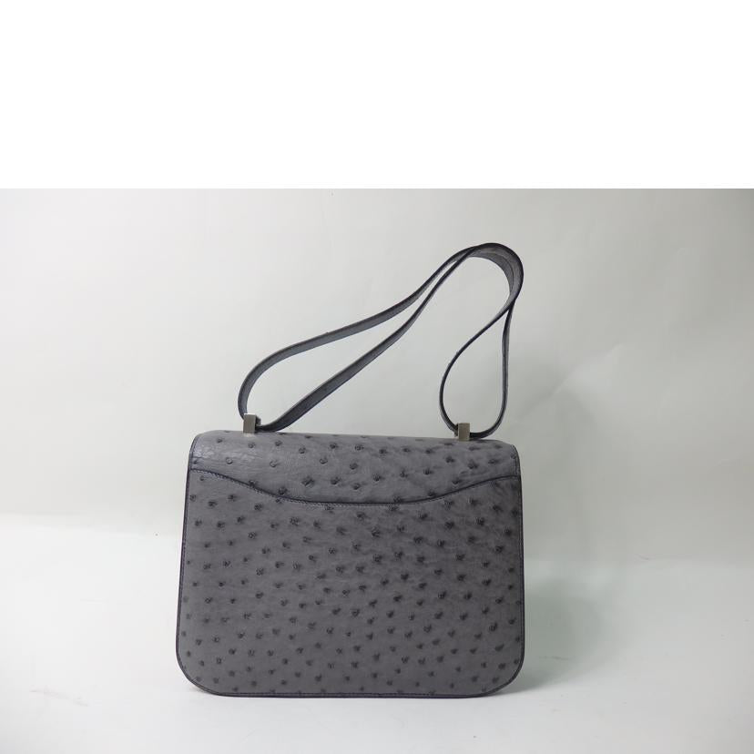 HERMES エルメス/コンスタンス25/オーストリッチ/グリアガット/SV金具//□C刻 4C/Aランク/84