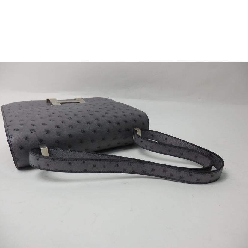 HERMES エルメス/コンスタンス25/オーストリッチ/グリアガット/SV金具//□C刻 4C/Aランク/84