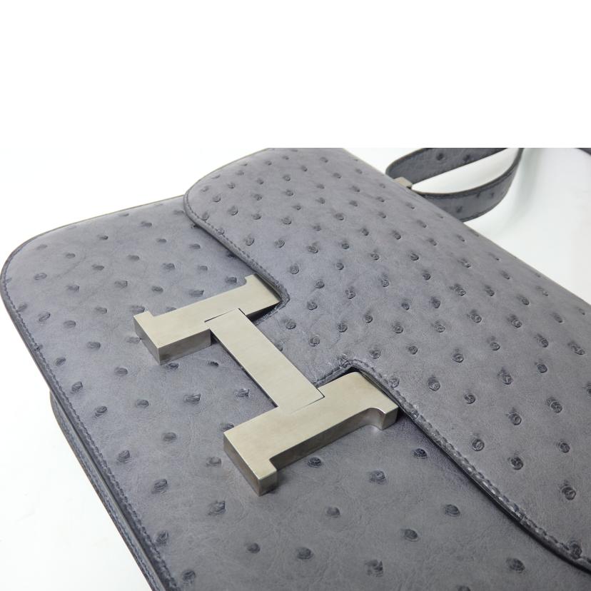 HERMES エルメス/コンスタンス25/オーストリッチ/グリアガット/SV金具//□C刻 4C/Aランク/84