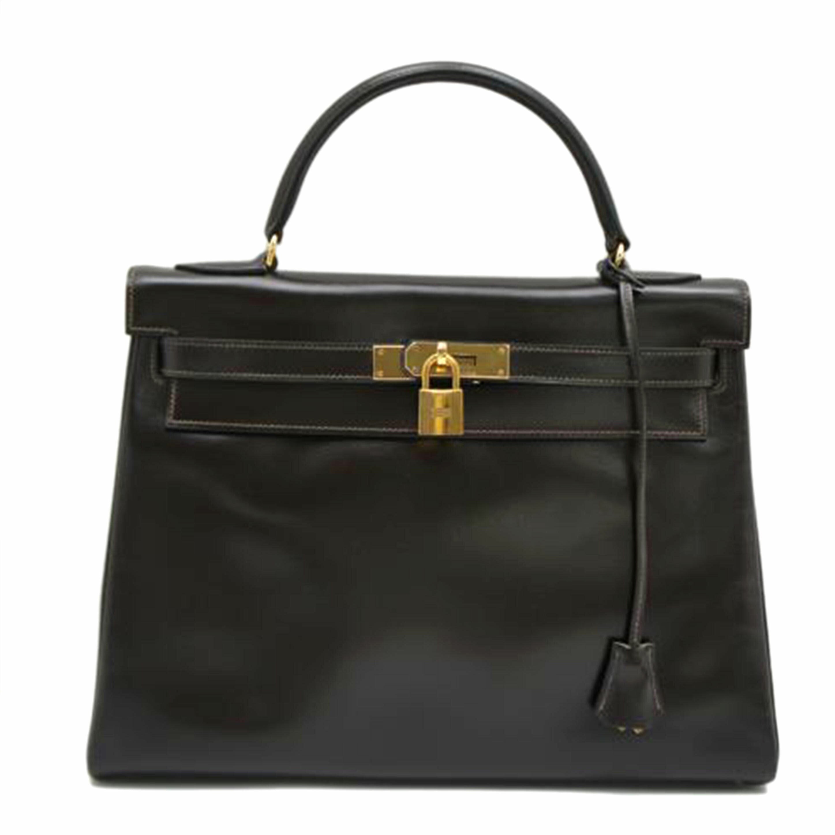 HERMES エルメス/ケリー32/ボックスカーフ//○J刻印/内縫い/ABランク/75