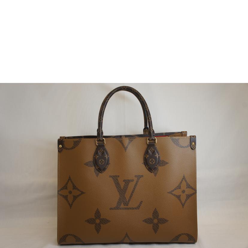 LV ルイヴィトン/オンザゴーMM/ジャイアントモノグラム/リバース/M45321//TR4220/SAランク/92