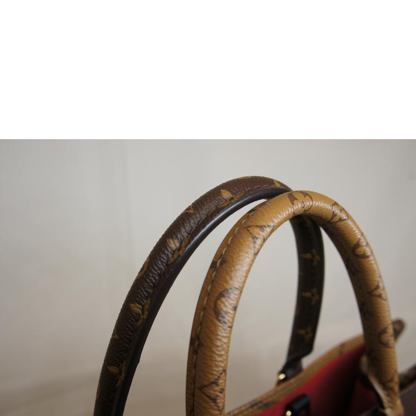 LV ルイヴィトン/オンザゴーMM/ジャイアントモノグラム/リバース/M45321//TR4220/SAランク/92