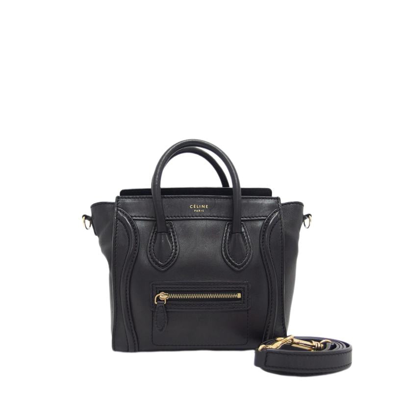 CELINE セリーヌ/ラゲージ/ナノショッパー/ブラック/168243//F・SA・152/MM0162/ABランク/04