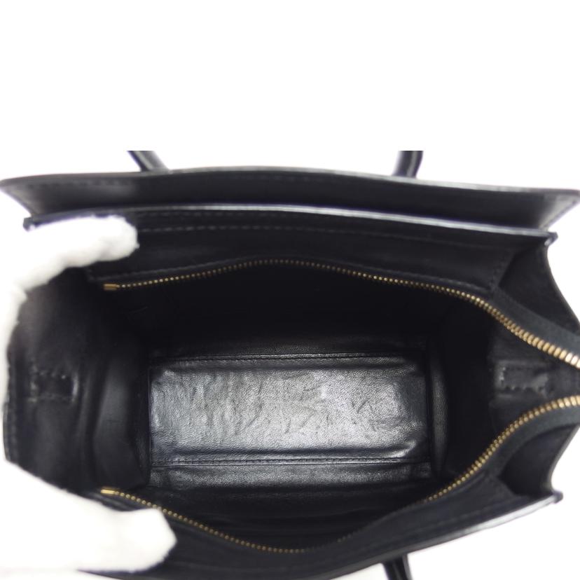 CELINE セリーヌ/ラゲージ/ナノショッパー/ブラック/168243//F・SA・152/MM0162/ABランク/04