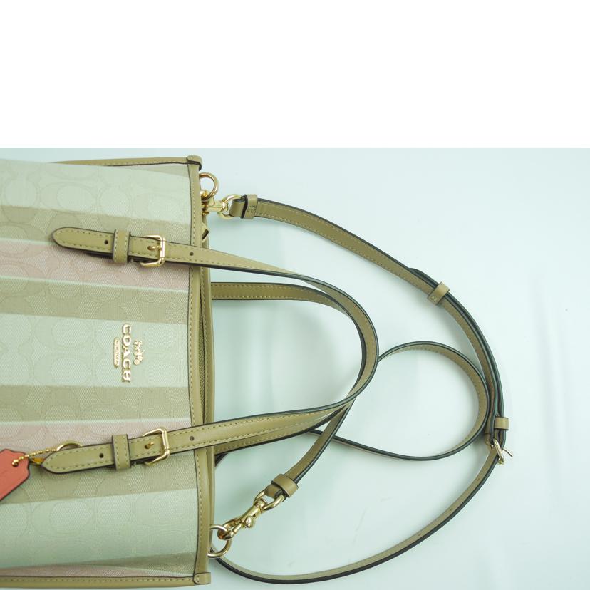 COACH コーチ/シグネチャージャガード ウォズ ストライプモリー25/C8416//B2226/Aランク/83