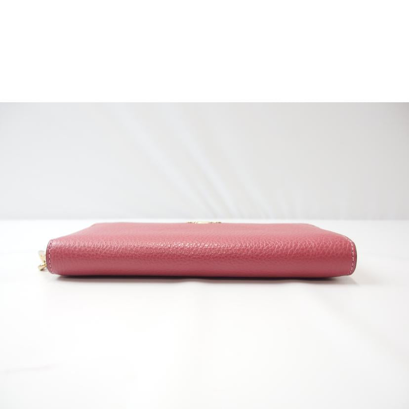 COACH コーチ/ラグジュアリーペブルドレザーロングジップアラウンドウォレット/C4451//02230/Aランク/83