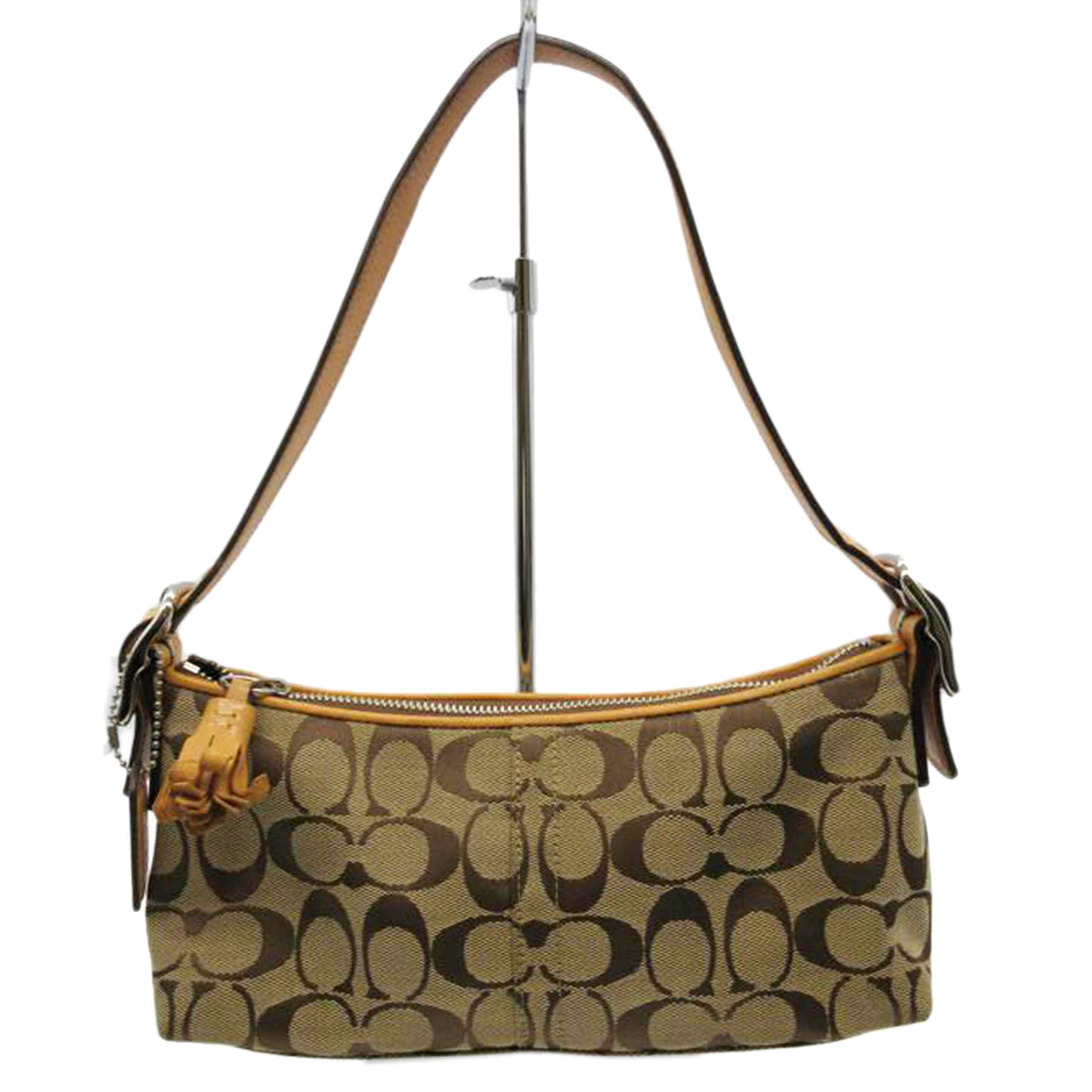 COACH コーチ/シグネチャーキャンバスワンショルダー/8K01//J05M/Bランク/13