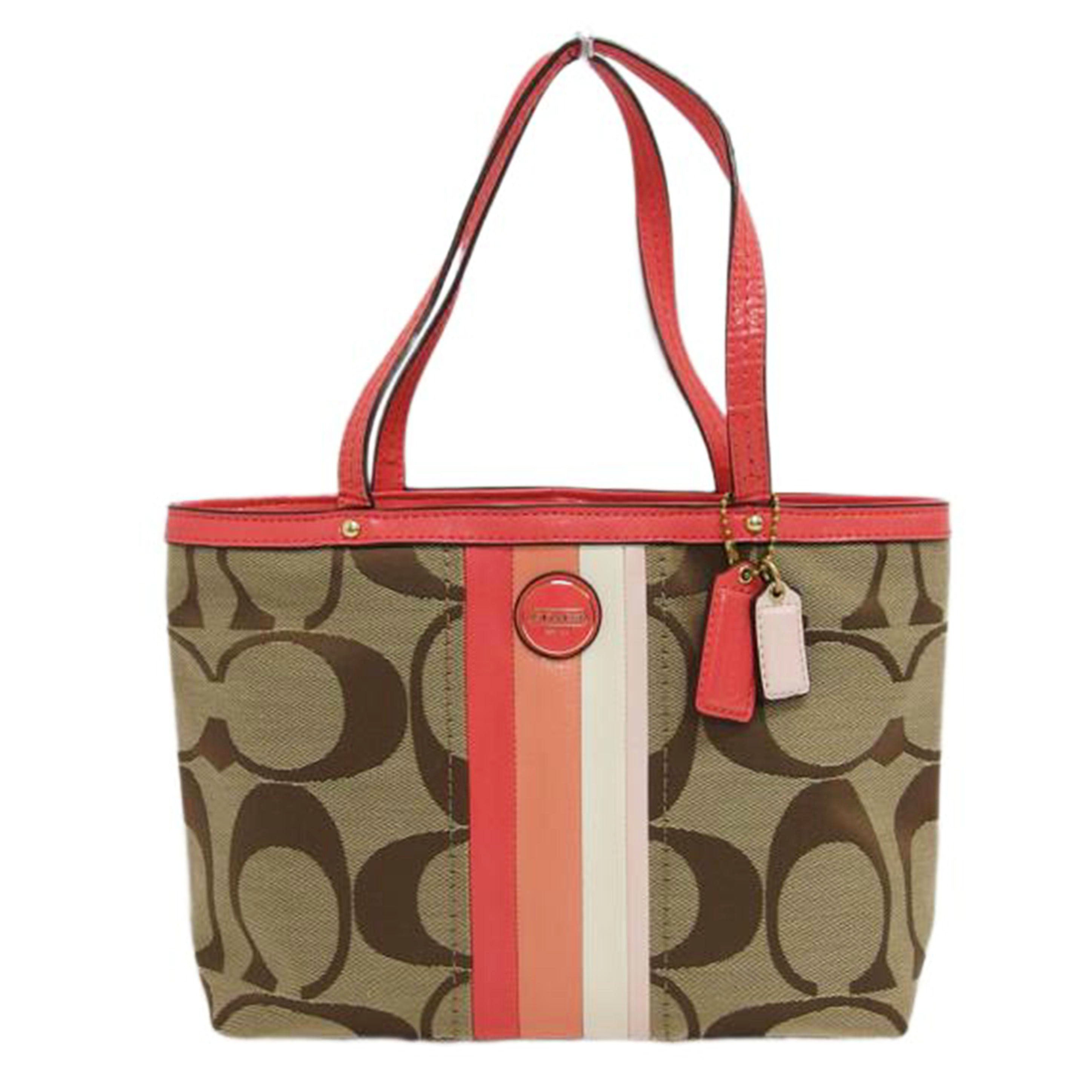 COACH コーチ/シグネチャーストライプ/ハンドバッグ/F49315//A1394/Aランク/04