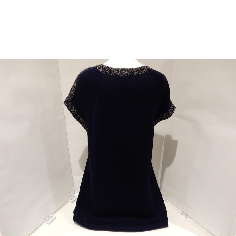 CHANEL シャネル/ニットワンピース/コットン/ネイビー/P43319K04446//ABランク/02