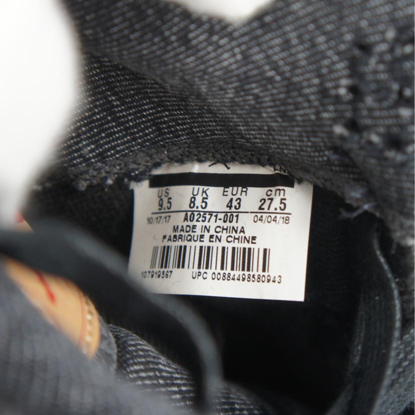 NIKE×Levis ナイキ×リーバイス/AIRJORDAN4RETRO LEVIS NRG BlackDenim"(タグ:Levis)/AO2571-001//SAランク/09