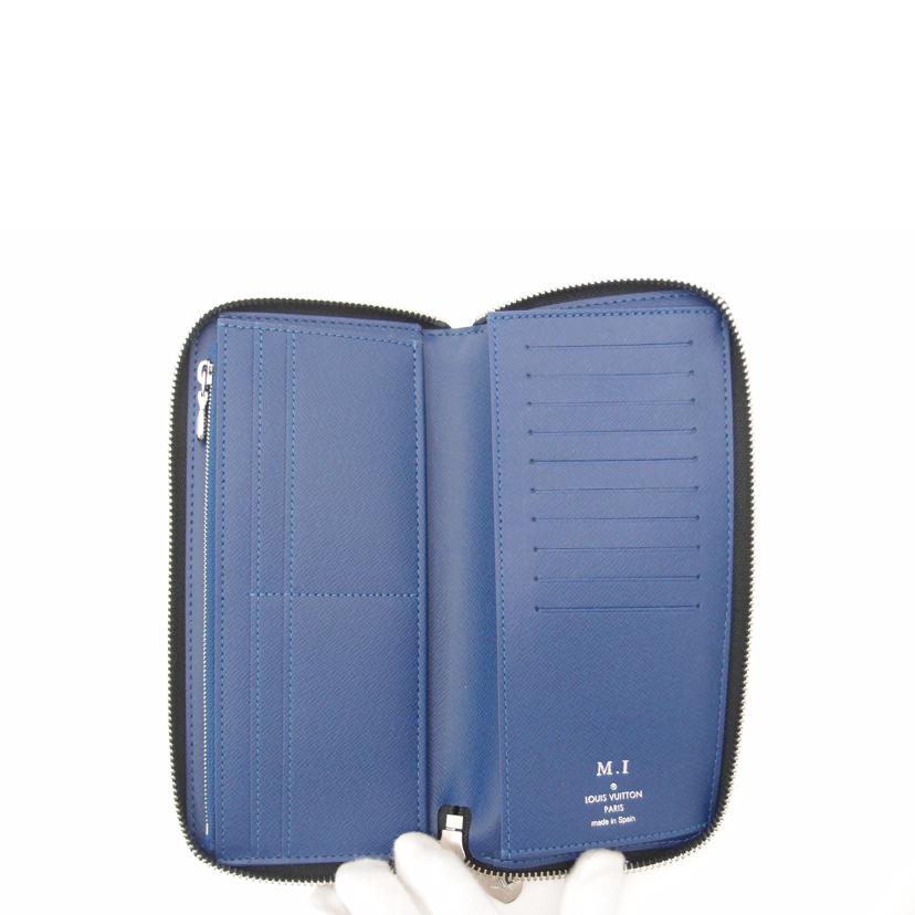 LOUIS VUITTON ルイ・ヴィトン 長財布 青 ラウンドファスナー メンズ/ジッピーウォレットヴェルニカル/タイガラマ/コバルト/M30447//RFI***/SAランク/69
