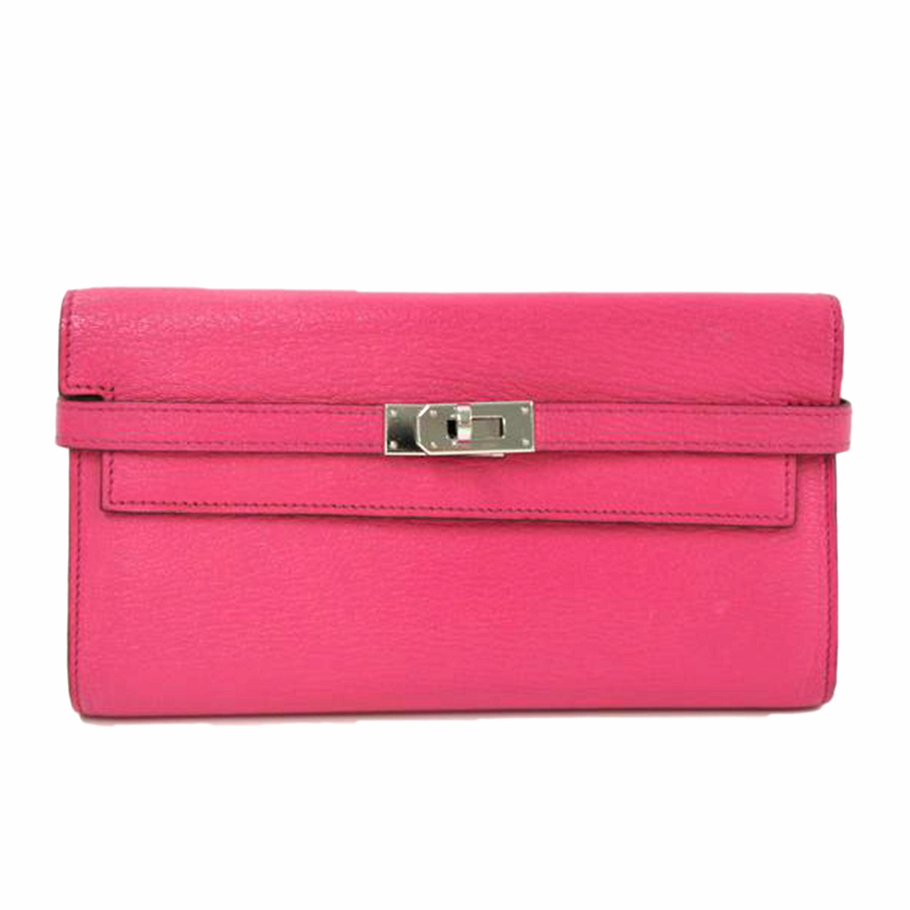 HERMES エルメス/ケリーウォレットロング/シェーブル/ローズティリアン//C AI 009 MX刻印/ABランク/75