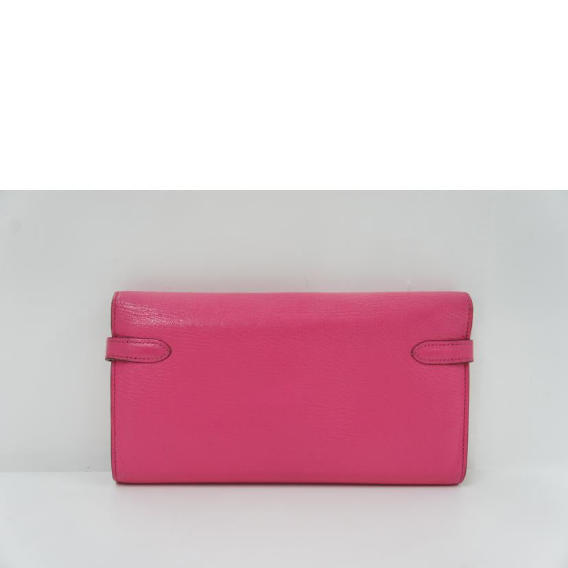 HERMES エルメス/ケリーウォレットロング/シェーブル/ローズティリアン//C AI 009 MX刻印/ABランク/75