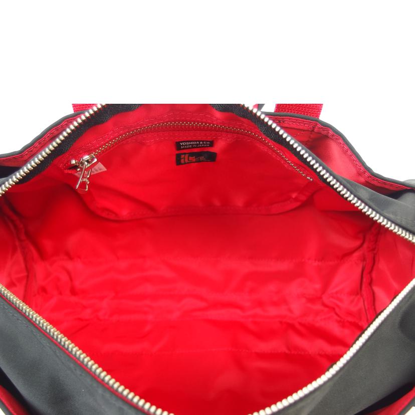 PORTER ×ILS/PORTER エルファイン ロールボストン2wayショルダー ILSダッフルロール ブラック//SAランク/83