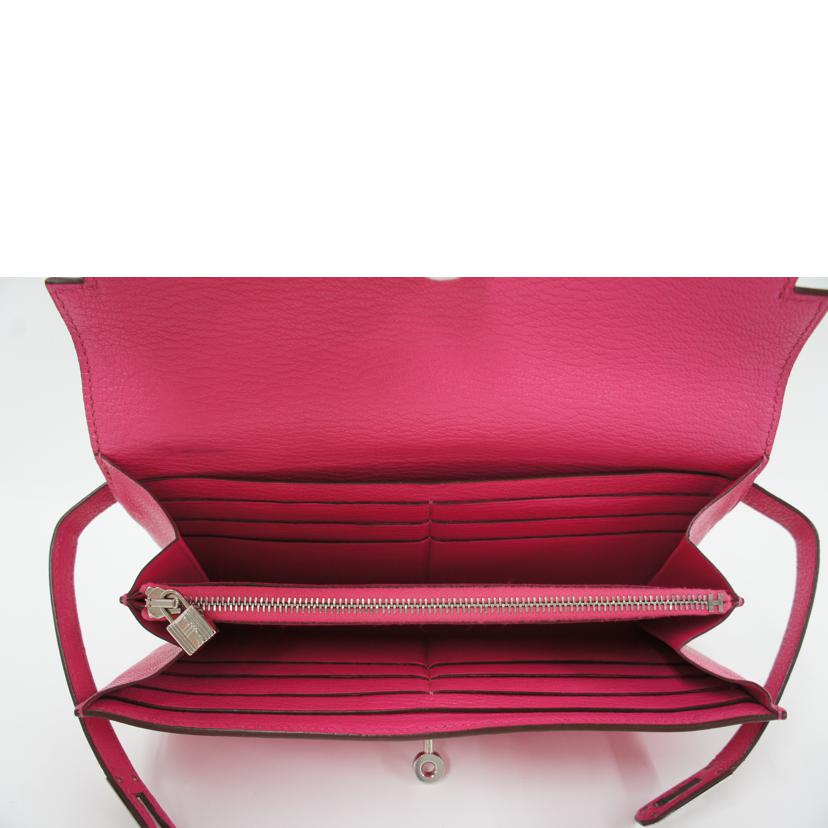 HERMES エルメス/ケリーウォレットロング/シェーブル/ローズティリアン//C AI 009 MX刻印/ABランク/75