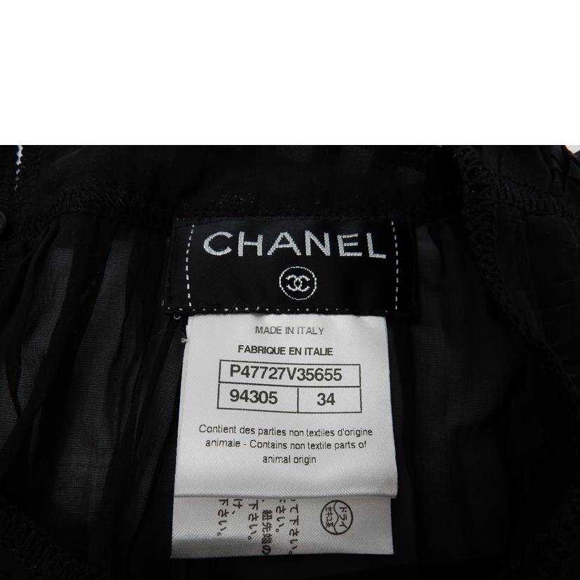 CHANEL シャネル/ノースリーブシャツ/シルク混/ブラック/P47727V35655//ABランク/02