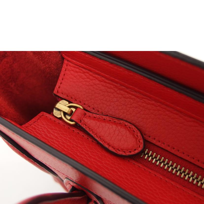 CELINE セリーヌ/ラゲージナノショッパー2WAYバッグ/カーフ/レッド//F・LA・017A /ABランク/04